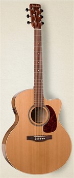 Simon & Patrick 033751 CWGT MiniJumbo Cedar QIT Электро-акустическая гитара, с чехлом 033751