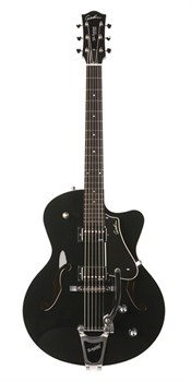 Godin 035175 5th Avenue Uptown Black GT w/Bigsby Электрогитара арктоп, с чехлом 035175