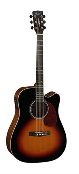 Cort MR710F-SB MR Series Электро-акустическая гитара, с вырезом, санберст MR710F-SB