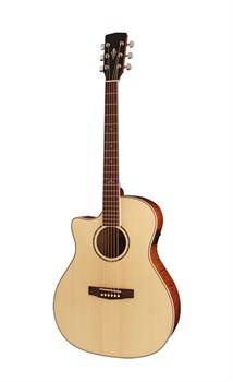Cort GA-FF-LH-NAT Grand Regal Series Электро-акустическая гитара, с вырезом, леворукая, натуральный GA-FF-LH-NAT