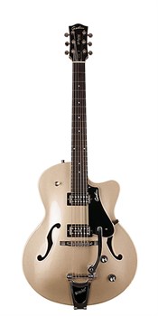 Godin 042548 5th Avenue Uptown Ltd Silver/Gold w/TV Jones Электрогитара арктоп, с футляром 042548