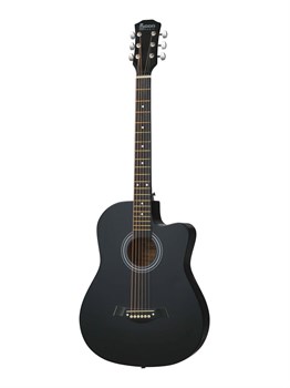 Mirra MAG-39C-BLK Акустическая гитара, с вырезом, черная MAG-39C-BLK