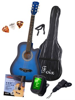 Foix FFG-2038CAP-BL Акустическая гитара+Аксессуары FFG-2038CAP-BL