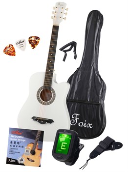 Foix FFG-2038CAP-WH Акустическая гитара+Аксессуары FFG-2038CAP-WH