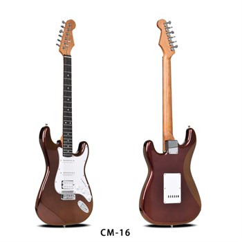 Caravan Music L-G1S-CM16 Электрогитара, красно-золотая L-G1S-CM16