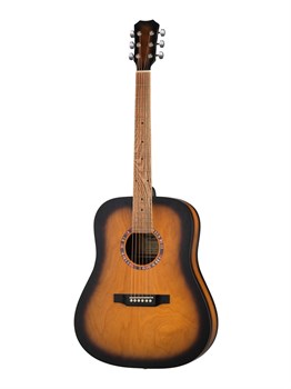 Кунгурская Акустика D-Sunburst-43 Гитара акустическая, санберст D-Sunburst-43