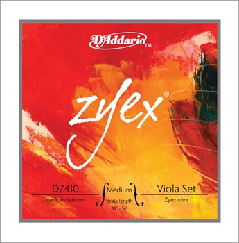 D'addario DZ410-MM Zyex Комплект струн для альта среднего размера, среднее натяжение DZ410-MM