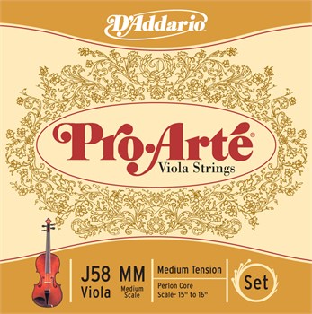 J58-MM PROARTE Комплект струн для альта D`Addario J58-MM