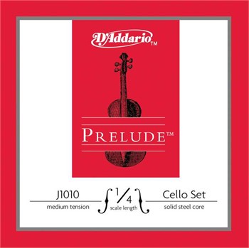 D'addario J1010-1/4M Prelude Комплект струн для виолончели размером 1/4, среднее натяжение J1010-1/4M