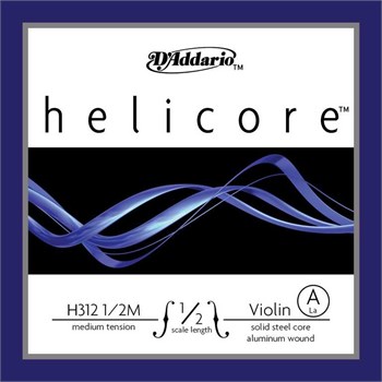 D'addario H312-1/2M-B10 Helicore Отдельная струна А/Ля для скрипки размером 1/2, ср. натяж, 10шт H312-1/2M-B10
