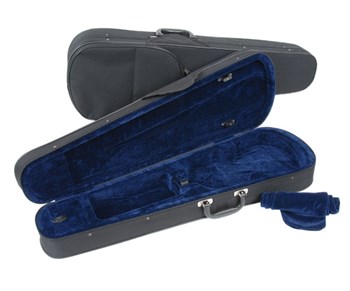 Jakob Winter JWC-3016-1/2 Футляр для скрипки размером 1/2, черный/синий JWC-3016-1/2