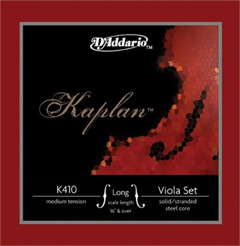 D'addario K410-LM-B10 Kaplan Струны для альта большого размера, среднее натяжение, 10 комплектов K410-LM-B10