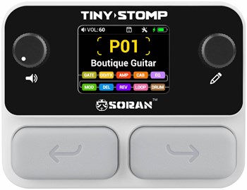 SORAN JME-03A Tiny Stomp - гитарный процессор, 125 эфф., 40 усилителей, 40 каб, 10 IR слотов, лупер JME-03A
