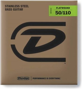 DUNLOP BASS FLATWND LG SCALE 50/110-4/SET комплект струн для бас-гитары, плоск обм DBFS50110