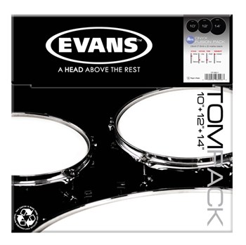 Evans ETP-ONX2-F Onyx Coated Fusion Набор пластика для том барабана (10", 12", 14") ETP-ONX2-F