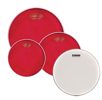 Evans EPP-HRUV1-S Hydraulic Red Standard Набор пластиков для малого и том барабана (12, 13, 16)+14" EPP-HRUV1-S