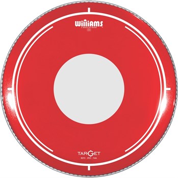 Williams RDT2-7MIL-22 Target Dot Series Red Пластик для бас-барабана 22", красный RDT2-7MIL-22