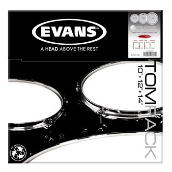 Evans ETP-EC2SCTD-F EC2 Fusion Набор пластика для том барабана, с покрытием 10"/12"/14" ETP-EC2SCTD-F