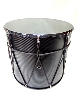 MEZZO MZ-B13carbonKB Барабан кавказский 13", карбон, с клееной черной мембраной РЕТ, в чехле MZ-B13carbonKB