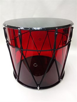 MEZZO MZ-B13RplexKB-M Барабан кавказский 13", со звукоснимателем, красный прозрачный в чехле MZ-B13RplexKB-M