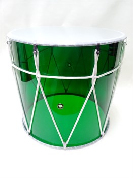 MEZZO MZ-B13GplexKW-M Барабан кавказский 13", со звукоснимателем, зеленый прозрачный в чехле MZ-B13GplexKW-M