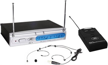 Peavey PV-1 V1 BHS 203.400MHZ Одноканальная радиосистема VHF-диапазона, головной микрофон в комплект 3009990