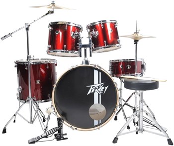 Peavey PV 5PC Drum Set - Wine Red Барабанная установка (бас-барабан, три тома, малый барабан, каркас 3022070