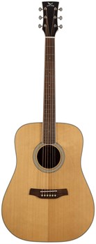 ADLER D100-SR - акустическая гитара дредноут, верхняя дека массив ситхинской ели, корпус пау ферро, D100-SR