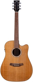 ADLER DCE50-CM - электроакустическая гитара дредноут с вырезом, верхняя дека массив кедра, корпус кр DCE50-CM