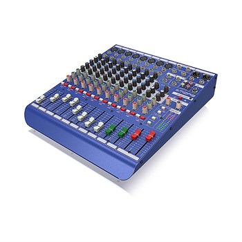 MIDAS DM12 - аналоговый микшер, 12 каналов (2 стерео), 8 мик.преампов MIDAS, 8 инсертов, 2 AUX DM12