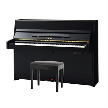 KAWAI K-15E M/PEP Ebony Polish - пианино, 110х149х59, 196 кг., черный полиров., механизм Ultra Respo K-15E M/PEP Ebony Polish