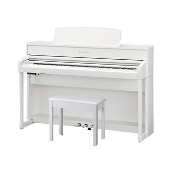 KAWAI CA701 W - цифровое пианино, 88 клавиш, банкетка, механика Grand Feel III, цвет белый матовый CA701 W