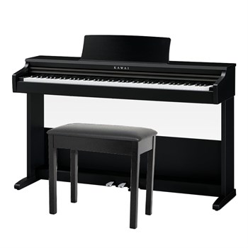 KAWAI KDP75 B - цифровое пианино, банкетка, 192 полифония,механика RHC, цвет черный KDP75 B