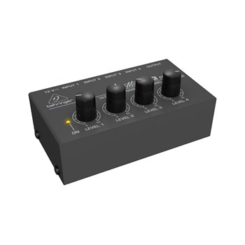 BEHRINGER MX400 - микшер,4-канальный линейный, сверхкомпактный MX400-1