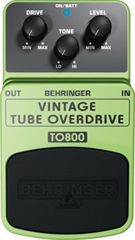 BEHRINGER TO800 - педаль эффектов классического лампового овердрайва TO800