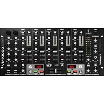 BEHRINGER VMX1000USB - микшер для DJ, 7-канальный,встроенный USB-интерфейс, МАС, РС, микр.предусил. VMX1000USB