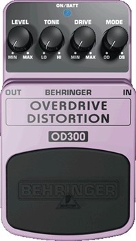 BEHRINGER OD300 - педаль эффектов овердрайв/ дисторшн (2-х режимный) OD300