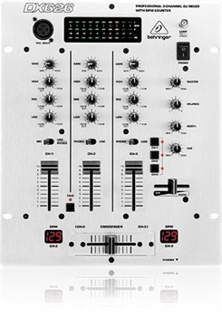 BEHRINGER DX626 - DJ микшер, 3 канала, кроссфейдер ULTRAGLIDE,эквалайзер DX626