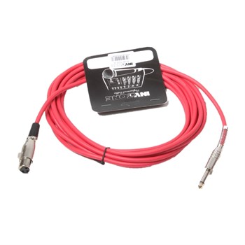 INVOTONE ACM1005 R - микрофонный кабель, 6,3 джек моно - XLR (мама), (красный) ACM1005 R