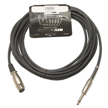 INVOTONE ACM1005 BK - микрофонный кабель, 6,3 джек моно - XLR (мама), 5 метров (черный) ACM1005 BK