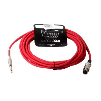 INVOTONE ACM1006 R - микрофонный кабель, 6,3 джек моно <-> XLR (мама), длина 6 м (красный) ACM1006 R