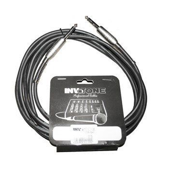 INVOTONE ACM1210S BK - аудио кабель, 6,3 джек стерео <-> 6,3 джек стерео, длина 10 м ACM1210S BK