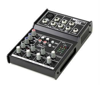 INVOTONE MX5 - микшерный пульт, 1 микрофонный вход, ,XLR и балансный Jack,2 стерео входа MX5