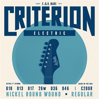 La Bella C200R Criterion Комплект струн для электрогитары, никелированные, 10-46 C200R