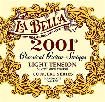 La Bella 2001L Light Комплект струн для классической гитары, слабое натяжение, посеребренные 2001L
