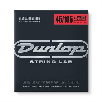 Dunlop DBN45105 Комплект струн для бас-гитары, никелированные, Medium Light, 45-105 DBN45105