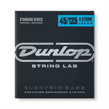Dunlop DBN45125 Комплект струн для 5-струнной бас-гитары, никелированные, Medium, 45-125 DBN45125
