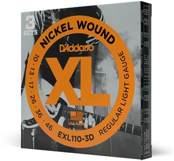D'ADDARIO EXL110 3D - Струны для электрогитары EXL110-3D