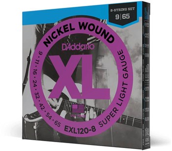 D'ADDARIO EXL120 8 - Струны для электрогитары 8-струнной EXL120-8