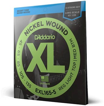 D'ADDARIO EXL165 5 - Струны для бас-гитары 5 струнной EXL165-5